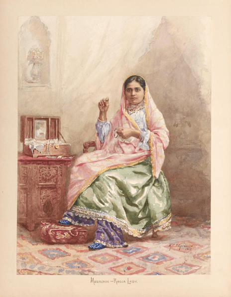 A portrait of a Khoja Lady