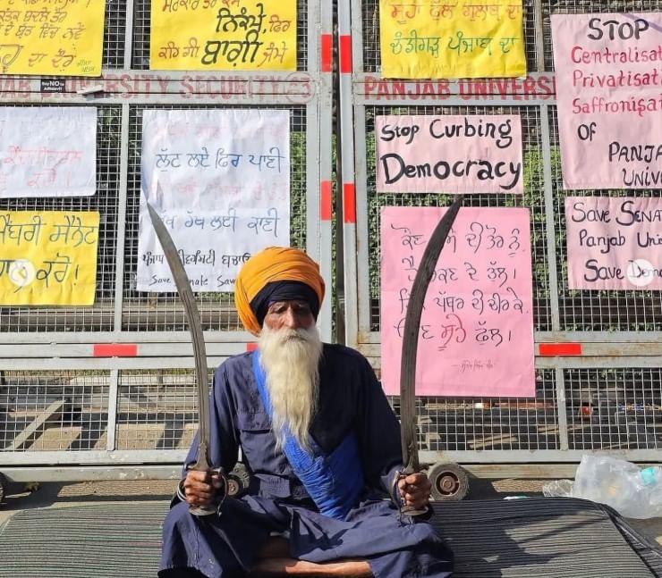 Colourful slogans put up by protesters | Credit: Instagram/@chdlife