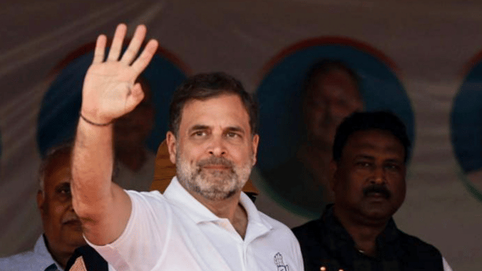 LoP in the Lok Sabha and Congress leader Rahul Gandhi during a public rally for the Bihar Assembly polls, in Banka district, Bihar | PTI