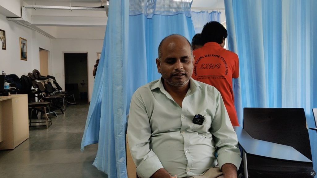 Blind massage therapists