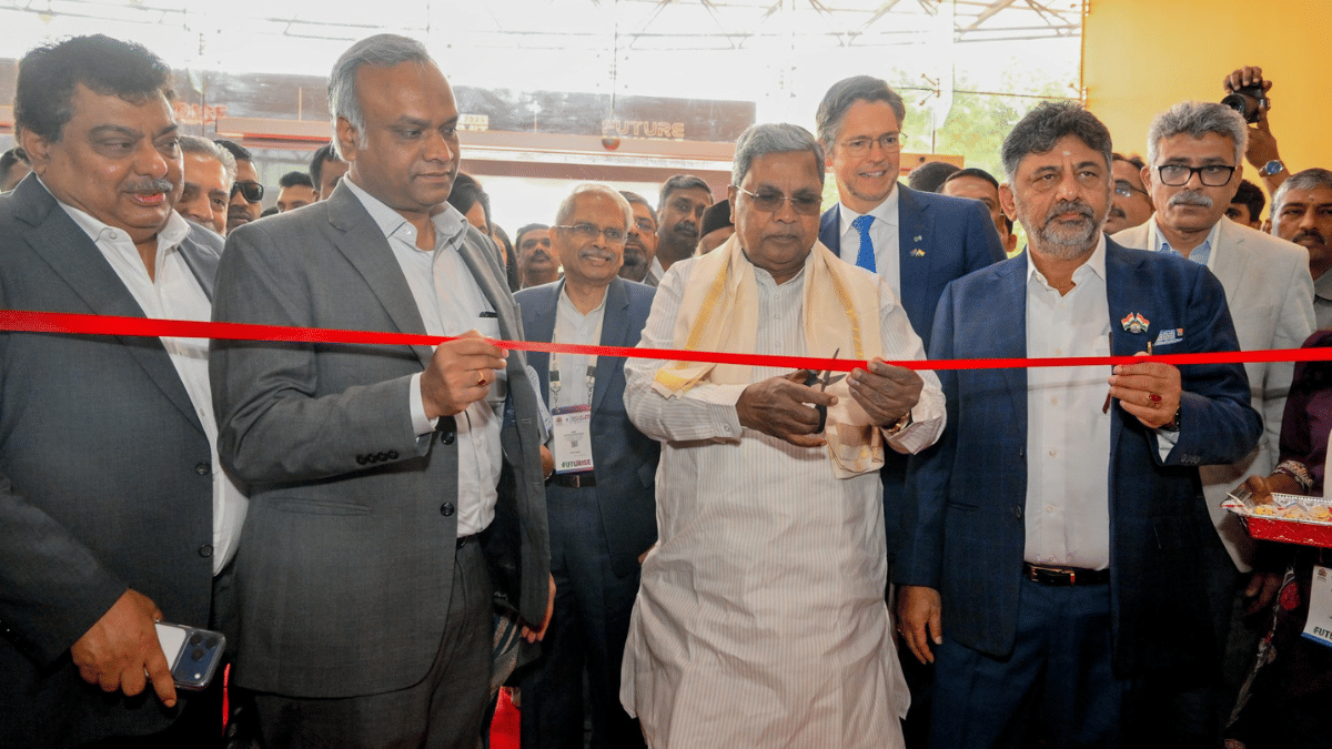 Chief Minister Siddaramaiah inaugurated 28th edition of the Bengaluru Tech Summit Tuesday. His deputy D.K. Shivakumar, IT/BT Minister Priyank Kharge, Industries Minister Shri M.B. Patil are also present. | X/@siddaramaiah