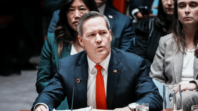 US Ambassador to United Nations Michael Waltz speaks during a meeting of the United Nations Security Council at UN headquarters in New York City | Reuters