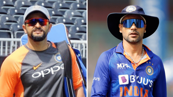 Suresh Raina and Shikhar Dhawan were teammates in Indian cricket team | ANI File
