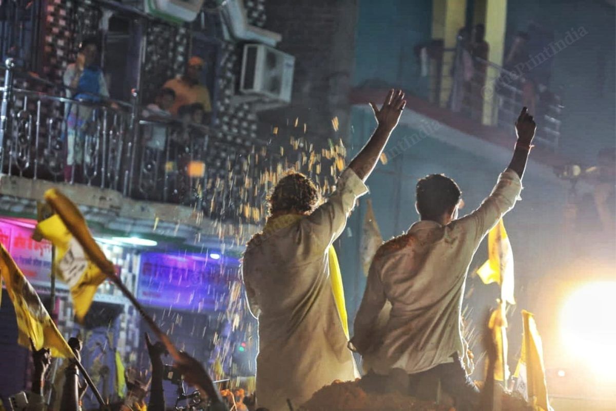 Prashant Kishor during a campaign rally in Bihar | Praveen Jain | ThePrint