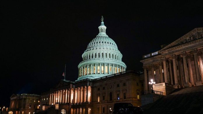 The U.S. Capitol on the 40th day of the partial government shutdown, in Washington, D.C., U.S., November 9, 2025 | Reuters