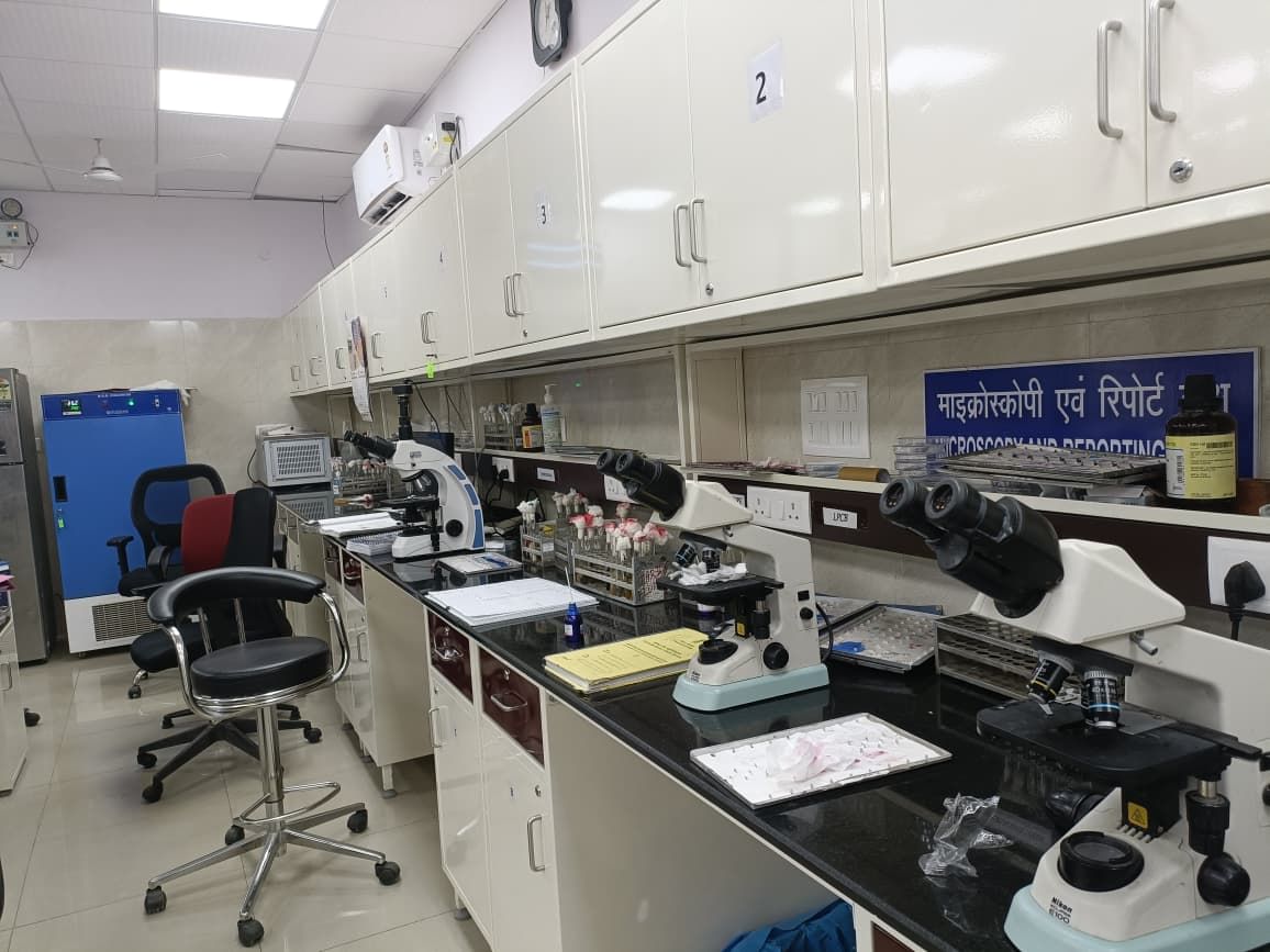 The microbiology lab where LHMC doctors study antibiotic resistance in bacteria. | Akanksha Mishra | ThePrint