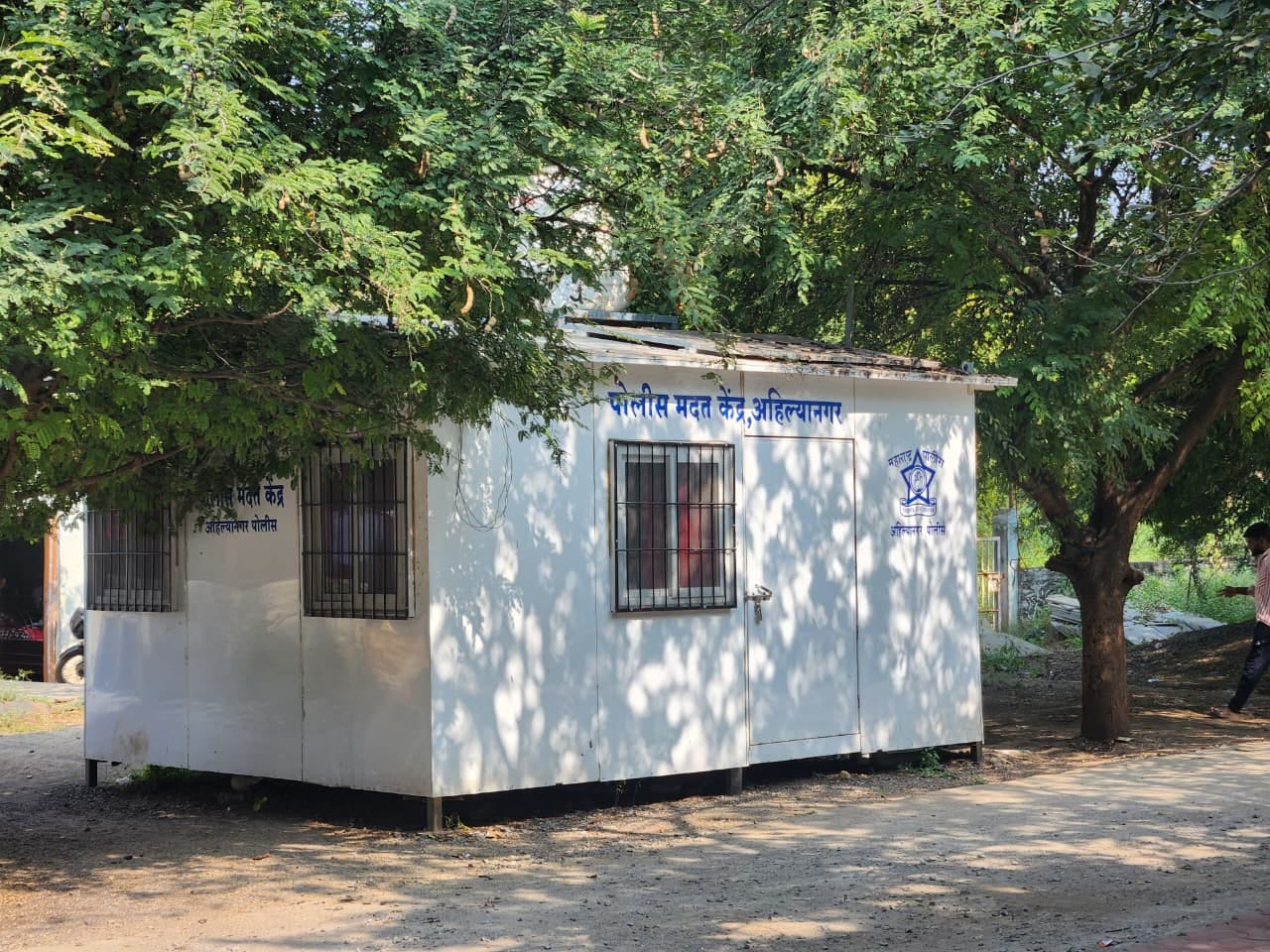 The police chowki near the disputed site in Guha | Purva Chitnis | ThePrint