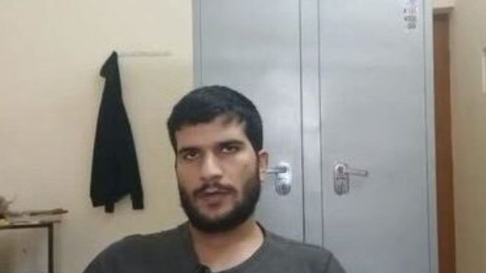 Still from video purportedly recovered from phone Umar Nabi handed to his brother | By Special Arrangement