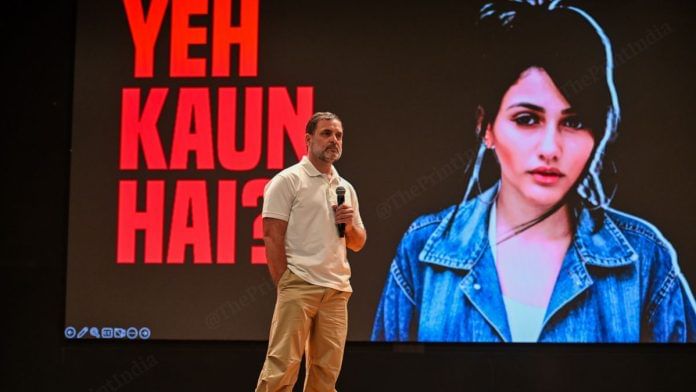 Rahul Gandhi at a press conference on vote chori in New Delhi, 5 November | Suraj Singh Bisht