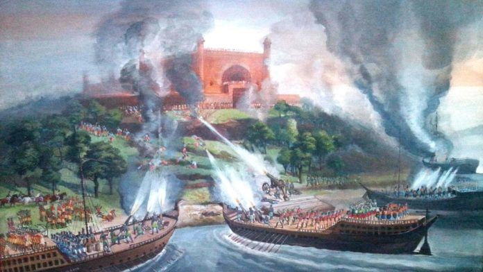 Representational image | Mughal-Arakanese battle on the Karnaphuli River in 1666 | Wikimedia Commons