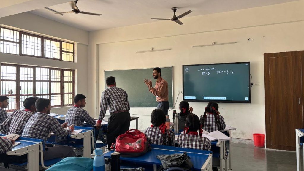 An ongoing class in Kendriya Vidyalaya, Baghpat | Photo: Samridhi Tewari, ThePrint