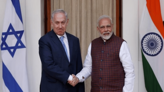 Israeli PM Benjamin Netanyahu with Indian Prime Minister Narendra Modi | ANI
