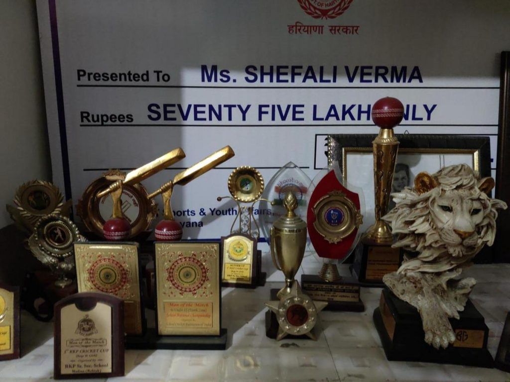 Shafali Verm trophies 