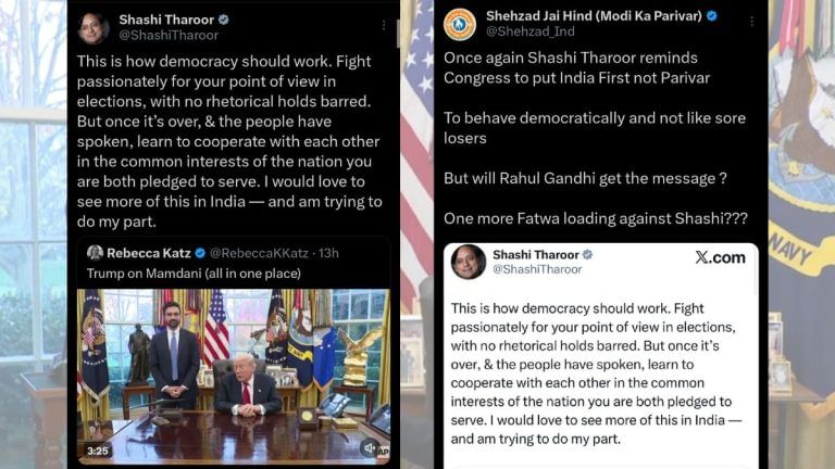Tharoor praises Trump-Mamdani, says this is how democracy should work. BJP approves, with dig at Rahul