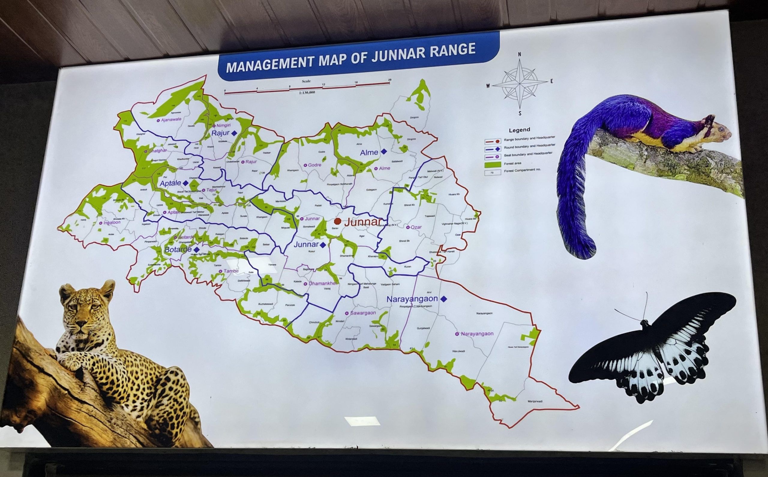 A map of the Junnar Forest Range | Kasturi Walimbe
