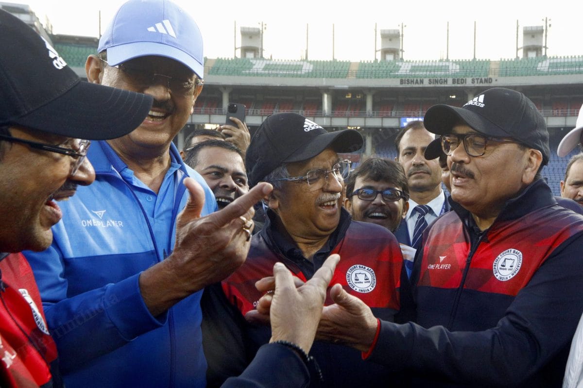 CJI suryakant with Supreme Court judges Justice Vikram Nath and Justice MM Sundresh and SCBA president senior advocate Vikas Singh | Praveen Jain | The Print