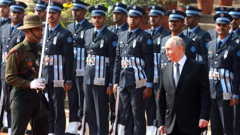 India-Russia warmth on a winter’s day. Glimpses from Rashtrapati Bhavan’s dazzling welcome for Putin