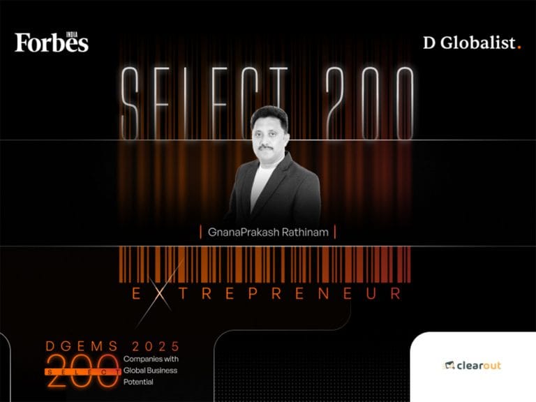 Clearout Recognized in Forbes India DGEMS Select 200 – 2025 Cohort
