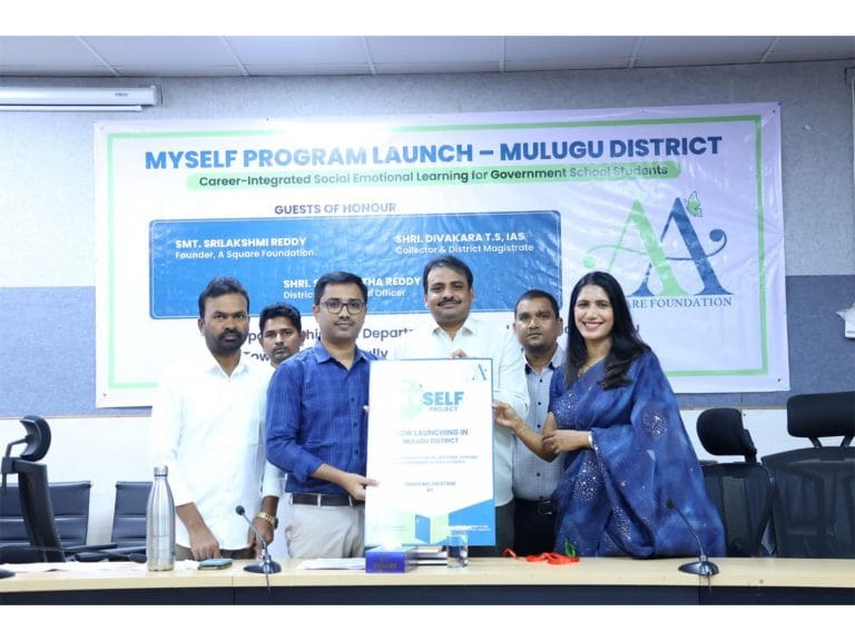 A Square Foundation Expands MYSELF Program to Mulugu District, Strengthening SEL and Career Readiness for Government School Students