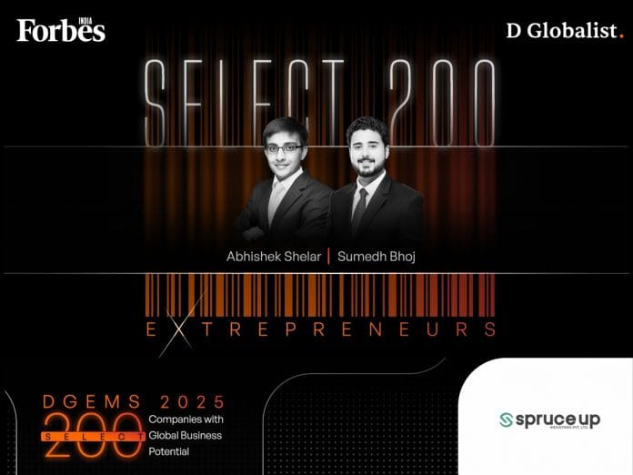 Spruce Up Industries Joins Forbes India DGEMS 2025 Select 200, Proving Indian Tech Works Globally
