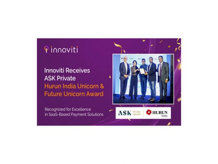 Innoviti Receives ASK Private Hurun India Unicorn & Future Unicorn Award