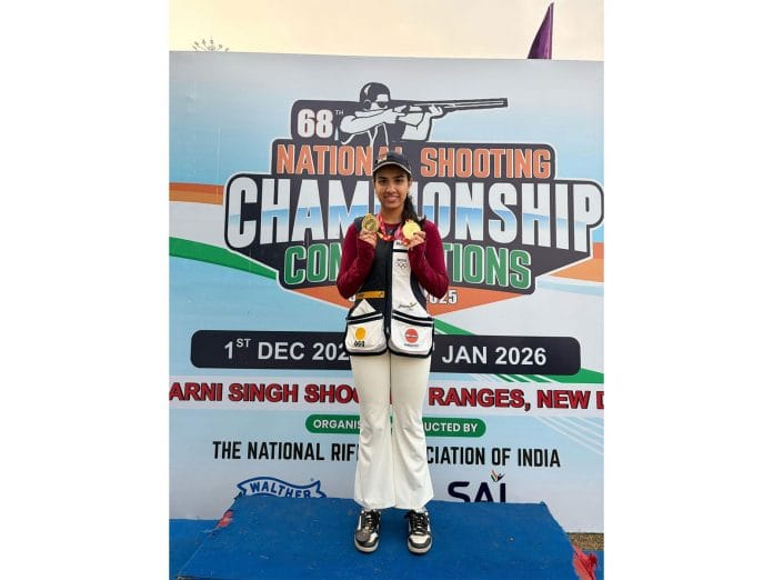 Jindal Steel Athletes Gurjoat Singh Khangura and Raiza Dhillon Win National Titles, Sweeping Podiums at the 68th National Shotgun Championship