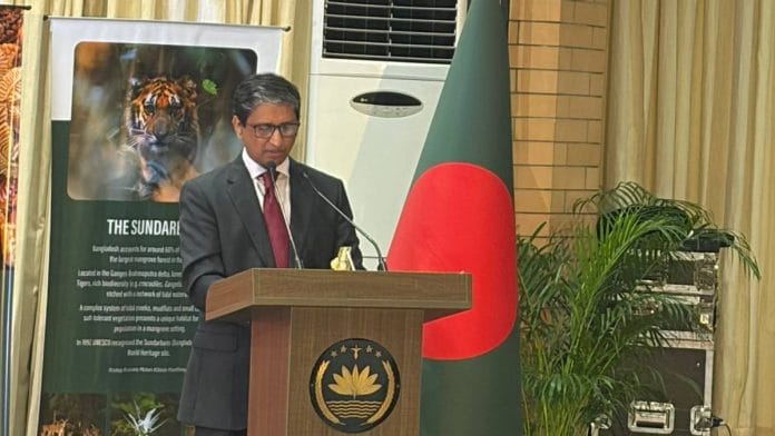 High Commissioner M. Riaz Hamidullah at the Bangladesh High Commission in New Delhi Tuesday | Debdutta Chakraborty | ThePrint