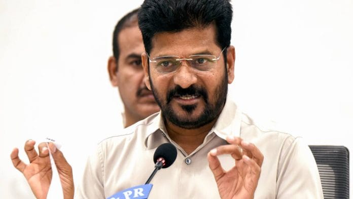 Telangana Chief Minister Revanth Reddy at the Secretariat in Hyderabad | ANI file photo