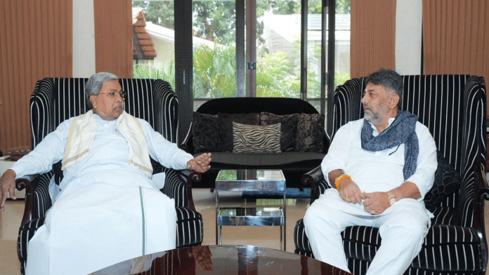 DK Shivakumar hosts Siddaramiah for second breakfast meet | X/@@ani_digital