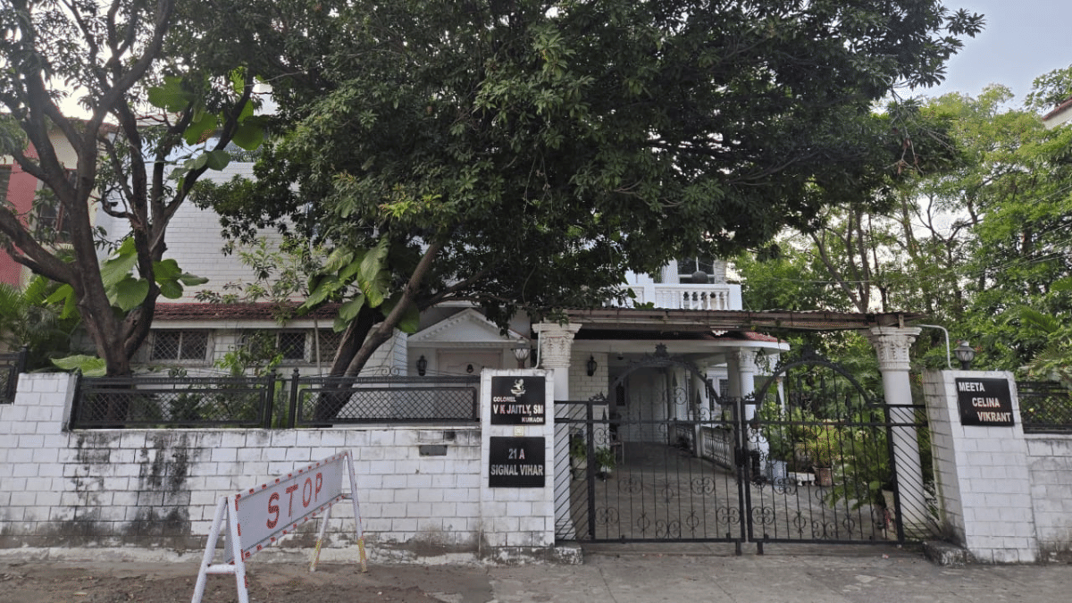 Retired army officer Vikrant Jaitly house at Military Headquarters of War in MP. | By special arrangement