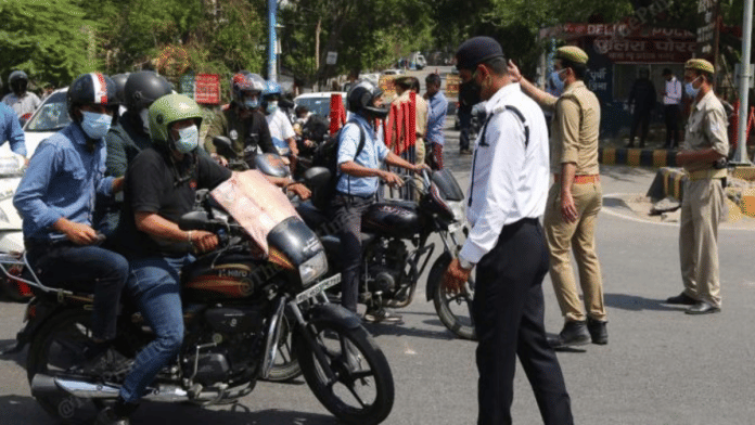 The lawyer allegedly impersonated to be a magistrate when he was signaled to stop by traffic policemen | Representational image | ThePrint File Photo