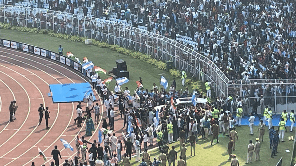 Police had to resort to a lathi-charge to restore order | Saptak Datta/ThePrint