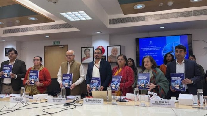 NITI Aayog CEO B.V.R. Subrahmanyam Thursday launched a report on the corporate bond market in India | Udit Bubna | ThePrint