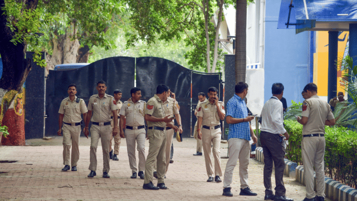 Representational image | Delhi police inside a school premises | ANI