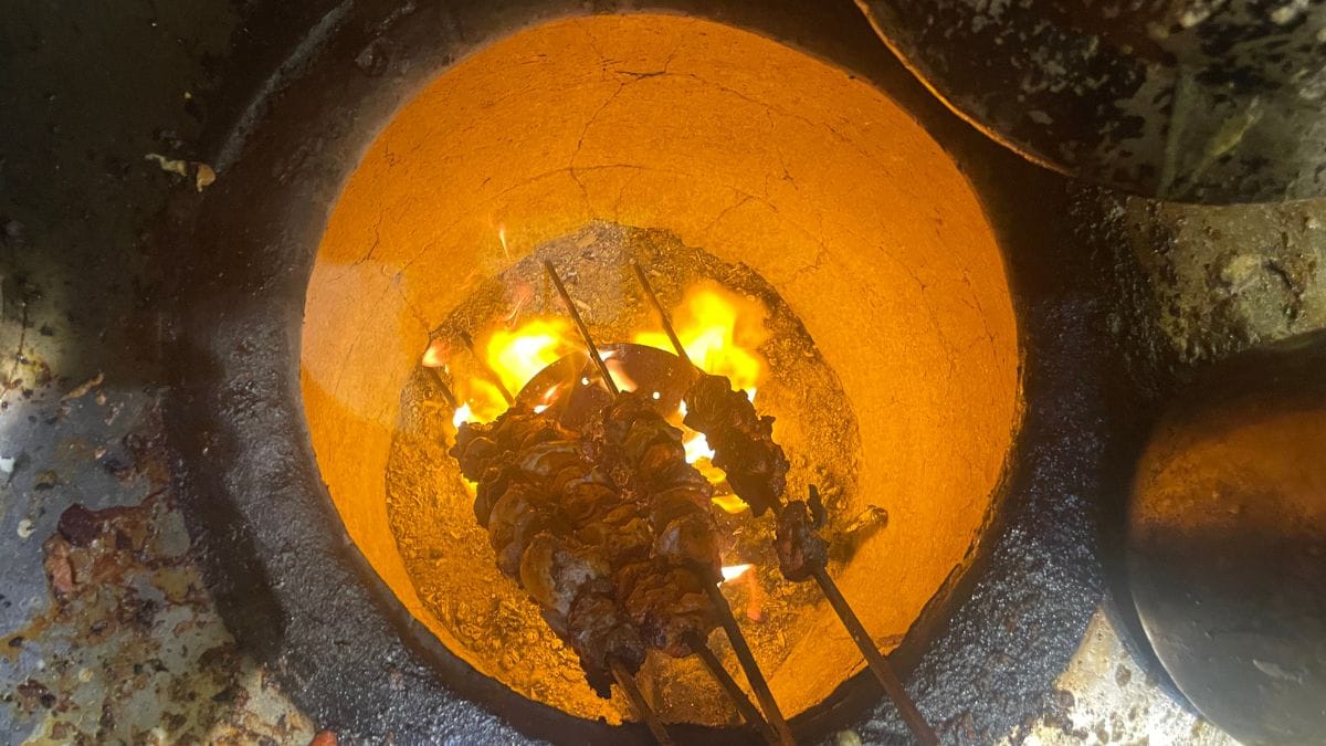 Chicken cooked over coal develops a smoky, charred flavour from the burning embers and natural smoke. On the other hand, gas-cooked chicken is without that distinct smokiness. 