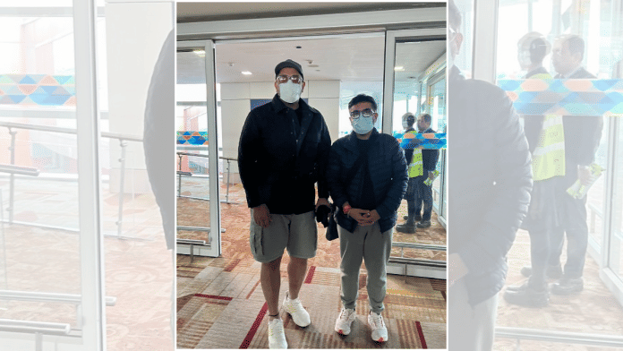 Luthra brothers—Gaurav and Saurabh, the owners of the Birch by Romeo Lane nightclub deported to India and arrested by Goa Police at Delhi Aiport, in New Delhi on Tuesday | ANI