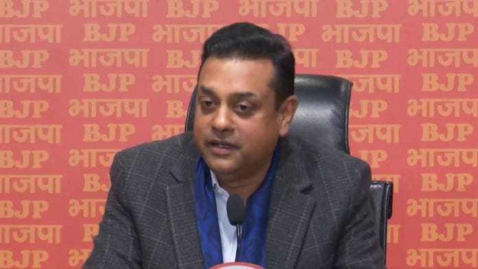BJP MP and senior leader Sambit Patra addressing a press conference in Delhi Tuesday | Screengrab via X/@BJP4India