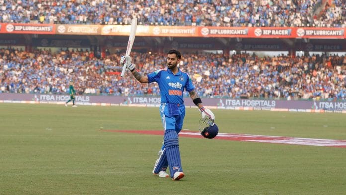 Virat Kohli after his 53rd ODI century in Raipur